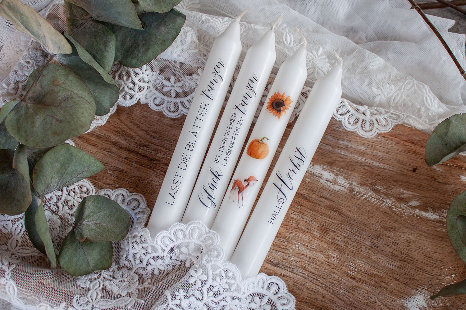 Wasserschiebefolie für Kerzen A5, Herbst 02 – Bild 2