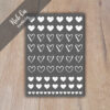 Rub-On Sticker Herzen 01, DIN A6, Randlos, Rub Ons, für Glas, Holz, Raysin u.v.m. – Bild 2