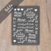 Rub-On Randlos Home 01, DIN A6, Rubon, Rub Ons, Rubbelsticker, für Glas, Holz, Raysin u.v.m. – Bild 2