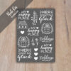 Rub-On Randlos Home 02, DIN A6, Rubon, Rub Ons, Rubbelsticker, für Glas, Holz, Raysin u.v.m. – Bild 2