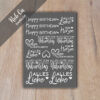 Rub-On Randlos Geburtstag 01, DIN A6, Rubon, Rub Ons, Rubbelsticker, für Glas, Holz, Raysin u.v.m. – Bild 2