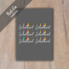 Rub-On Sticker Hurra Schulkind 01, Randlos, Rubon, Rub Ons, Rubbelsticker, für Glas, Holz, Raysin u.v.m. – Bild 3