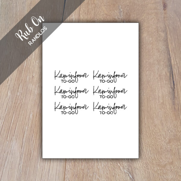 Rub-On Sticker Kaminfeuer to go 01, Randlos, Rub Ons, für Glas, Holz, Raysin u.v.m.