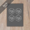Rub-On Randlos Kranz Herbstliebe 01, Rubon, Rub Ons, Rubbelsticker, für Glas, Holz, Raysin u.v.m. – Bild 2