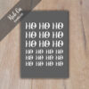 Rub-On Sticker Ho Ho Ho 02, R, Ruandlos, Ons, für Glas, Holz, Raysin u.v.m. – Bild 2