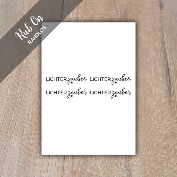 Rub-On Lichterzauber 01, Rubon, Rub Ons, Rubbelsticker, für Glas, Holz, Raysin u.v.m.