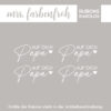 Rub-On Sticker Auf dich Papa 01, Rubon, Randlos, Rub Ons, Rubbelsticker, für Glas, Holz, Raysin u.v.m. – Bild 2