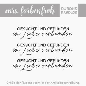 Rub-On Sticker Gesucht und gefunden 01, Rubon, Randlos, Rub Ons, Rubbelsticker, für Glas, Holz, Raysin u.v.m.