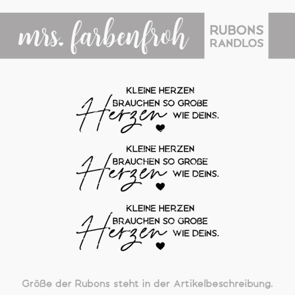 Rub-On Sticker Kleine Herzen brauchen 03, Rubon, Randlos, Rub Ons, Rubbelsticker, für Glas, Holz, Raysin u.v.m.
