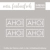 Rub-On Sticker Rahmen Ahoi 01, Rubon, Randlos, Rub Ons, Rubbelsticker, für Glas, Holz, Raysin u.v.m. – Bild 2