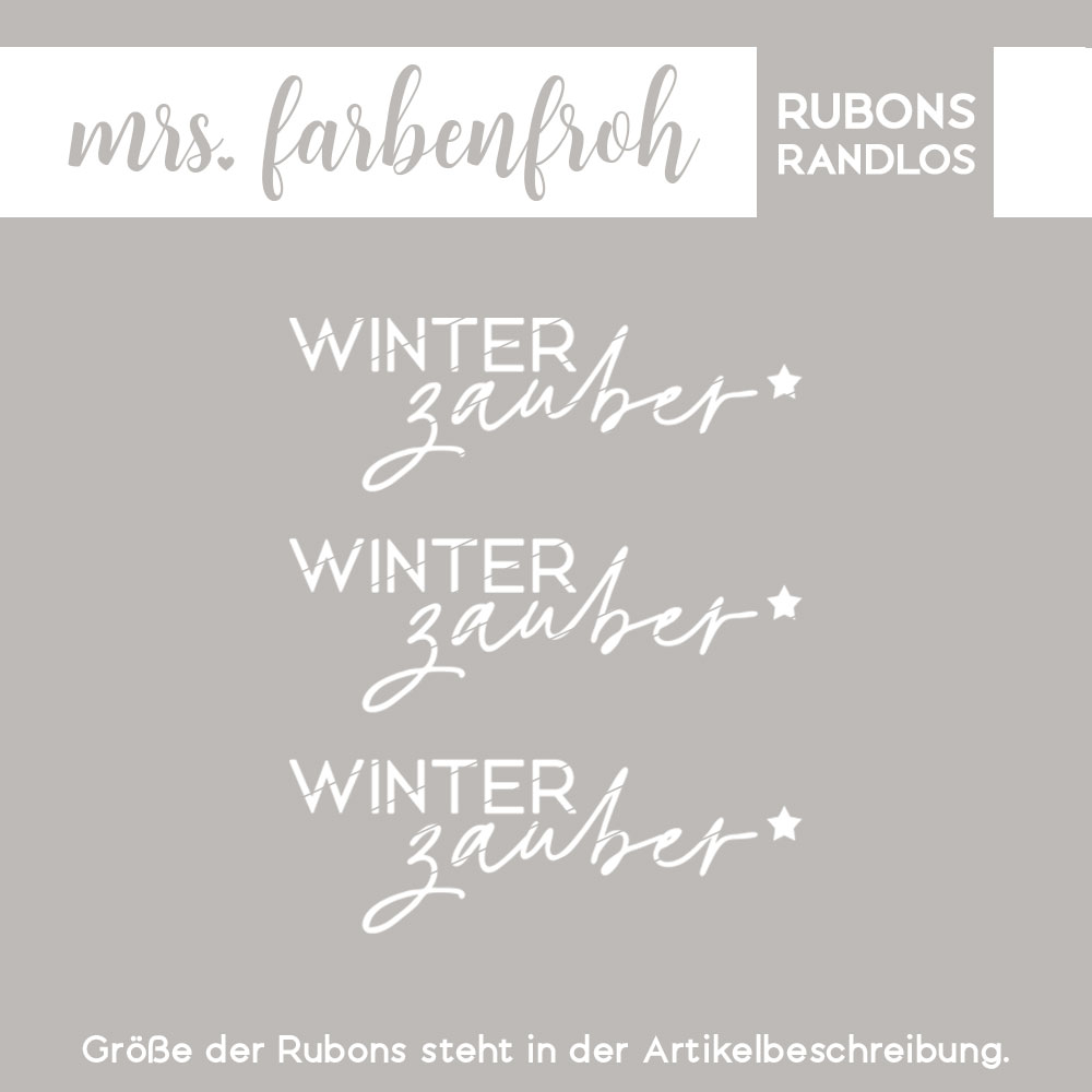 Rub-On Sticker Winterzauber 01, Rubon, Randlos, Rub Ons, Rubbelsticker, für Glas, Holz, Raysin u.v.m. – Bild 2