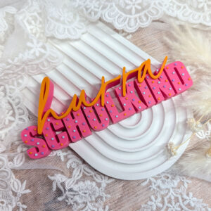 Hurra Schulkind 01 – 3D Schriftzug | Moderne Deko | 3D Druck aus PLA