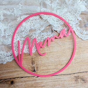 Kranz Mama – 3D Schriftzug | Moderne Deko | 3D Druck aus PLA