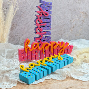 Happy Birthday 01 – 3D Schriftzug | Moderne Deko | 3D Druck aus PLA